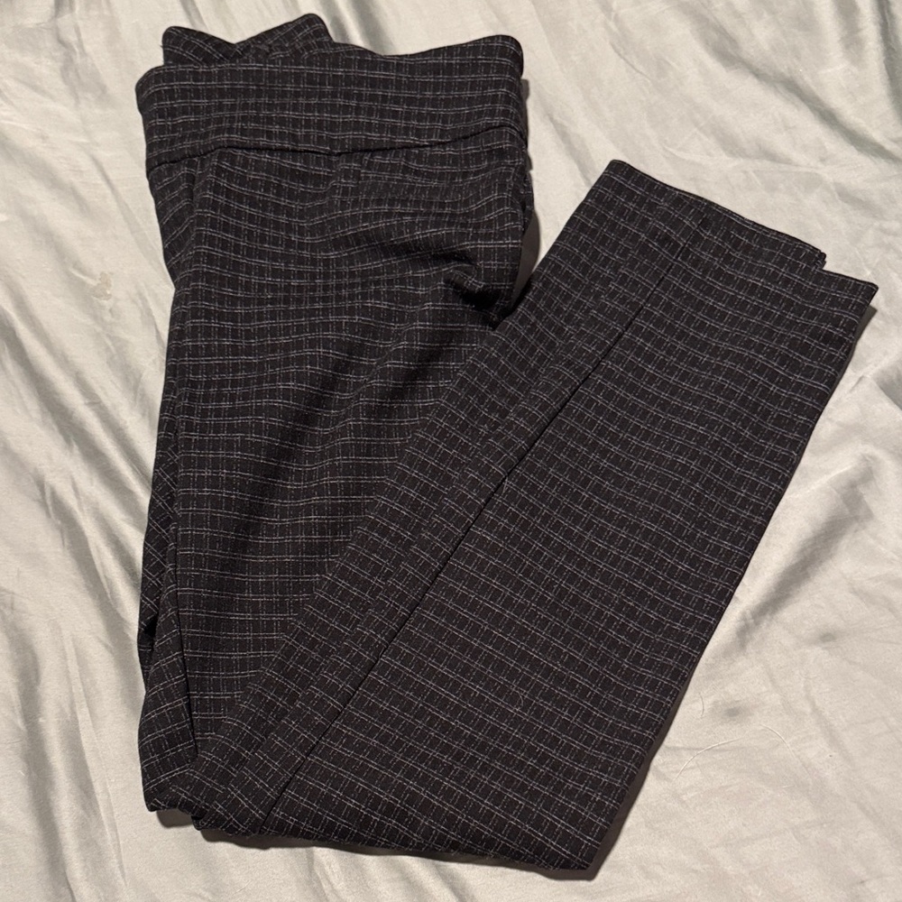 Women’s Dalia Black Checkered Pants